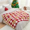 Snuggle Sac Christmas Throw Blanket Soft Knit Bed Blanket 50x60" - 3 of 4