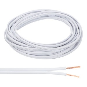 Unique Bargains Tinned Copper Insulated Heat Resistant PVC Covered 300V SPT-1 Round Wire 18AWG - 1 of 4