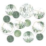 Big Dot of Happiness Boho Botanical - Greenery Party Giant Circle Confetti - Party Decorations - Large Confetti 27 Count