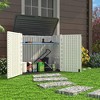 4.16 ft. W x 2.41 ft. D Durable Resin Storage Shed, Weather-Resistant Outdoor Storage Cabinet for Home, Patio and Garage - 2 of 4