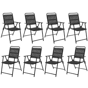 Yaheetech 8pcs Foldable Dining Chairs with Metal Frame - 1 of 4