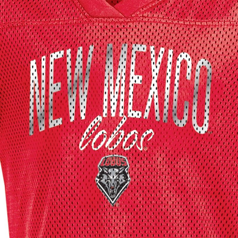 NCAA New Mexico Lobos Girls&#39; Mesh T-Shirt Jersey, 3 of 4