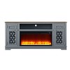 Festivo Farmhouse 70" TV Stand for TVs up to 80" with Fireplace Gray - image 3 of 4