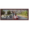 PosterPalooza | Panoramic Classic Modern Brown Frame - UV Acrylic, Foam Board Backing, Hanging Hardware - 3 of 4