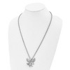 Black Bow Jewelry Men's Stainless Steel Large Polished Eagle Necklace, 24 Inch - image 2 of 4