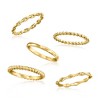 Ross-Simons 18kt Gold Over Sterling Jewelry Set: 5 Stackable Rings - 4 of 4