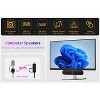 Computer Speakers for Desktop PC Monitor, USB Plug-in, Wired, Computer Soundbar for PC, Laptop Speakers with Adaptive-Channel - 2 of 4
