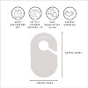 3 Sprouts Baby Velvet Hanger & Closet Divider Set - Cream & Neutral - 4 of 4