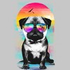 Men's Design By Humans Summer Pug By clingcling T-Shirt - 2 of 4