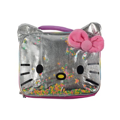 Hello Kitty, Bags, Hello Kitty Black Chain Purse 2 Large Compartment