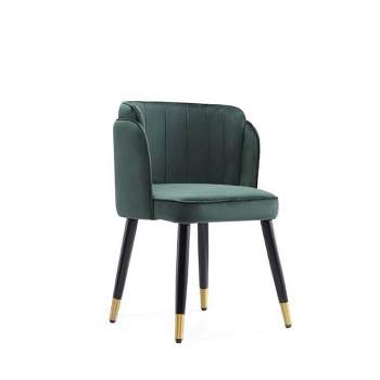 Zephyr Velvet Dining Chair - Manhattan Comfort