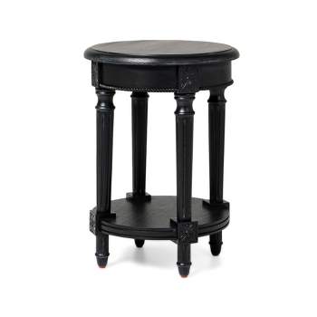 Maven Lane Pullman Traditional Round Wooden Side Table
