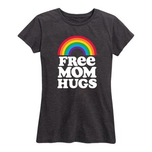 Women's - Instant Message - Pride Free Mom Hugs Short Sleeve Graphic T-Shirt - 1 of 4