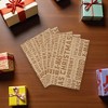 Unique Bargains Gift Wrap Paper Christmas Kraft 27.56"x19.69" 5 Pcs - 2 of 4