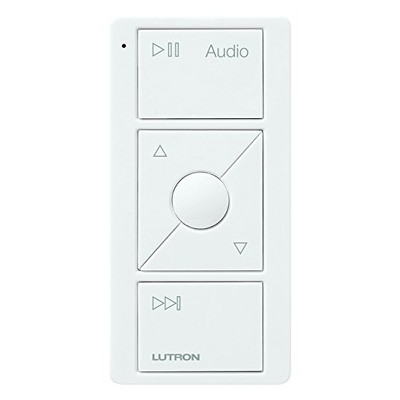 Lutron Caseta Wireless Pico Remote Control for Audio (White)
