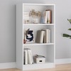 AZL1 Life Concept Decorative Bookshelf Freestanding Bookcase with Adjustable Shelves, 3 Layer for Offices, Living Rooms, White, 11.6"*24.4"*44.1" - 2 of 4