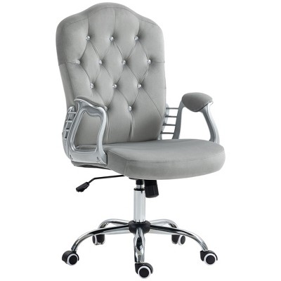 NicBex Adjustable Height Velvet Swivel Home Office Chair with Tilt Function for Work Study Vanity,Bedroom