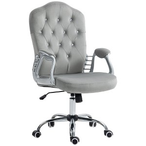 NicBex Adjustable Height Velvet Swivel Home Office Chair with Tilt Function for Work Study Vanity,Bedroom - 1 of 4