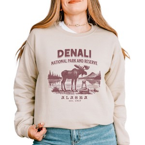 Simply Sage Market Denali National Park and Reserve Alaska EST. 1917 Sweatshirt - 1 of 4