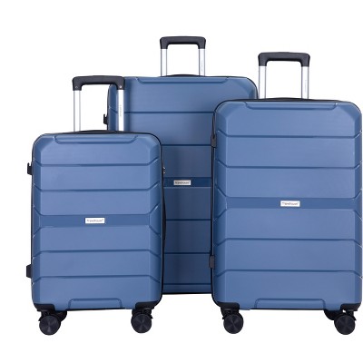 Whisen 3-Piece Set(20/24/28 in.) Hardshell Spinner Suitcase Luggage Sets with TSA Lock