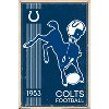 Trends International NFL Indianapolis Colts - Retro Logo 14 Unframed Wall Poster Prints - 4 of 4