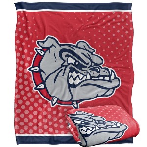 Gonzaga University Logo Dots Silky 50x60 Blanket, 1 Sided - 1 of 4