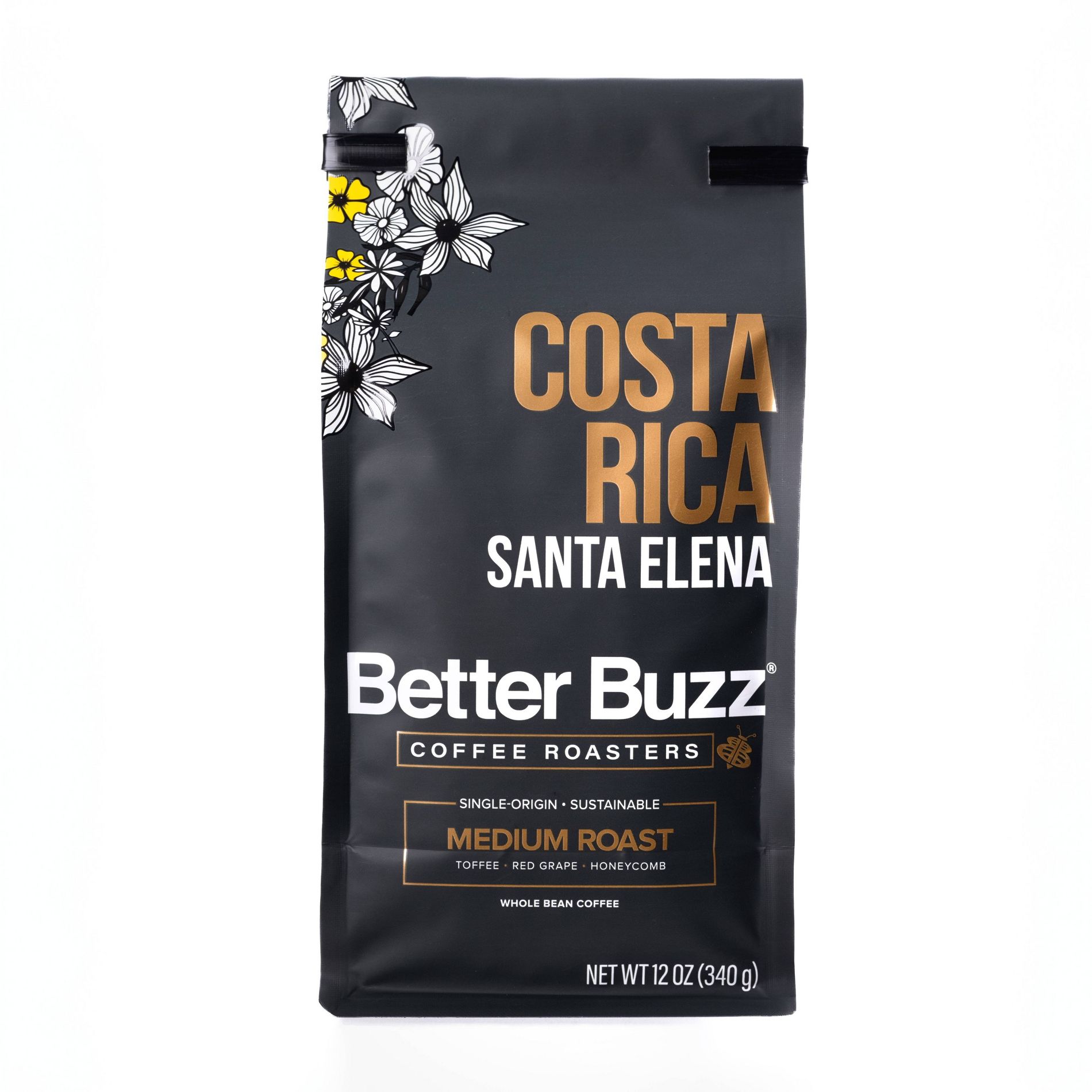Better Buzz Costa Rica Santa Elena Medium Roast Coffee - 12oz