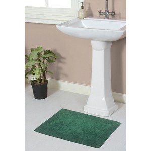 Home Weavers Luxury Collection 100% Cotton Tufted Bathroom Rug, Non-Slip Latex Bath Rug - 1 of 4