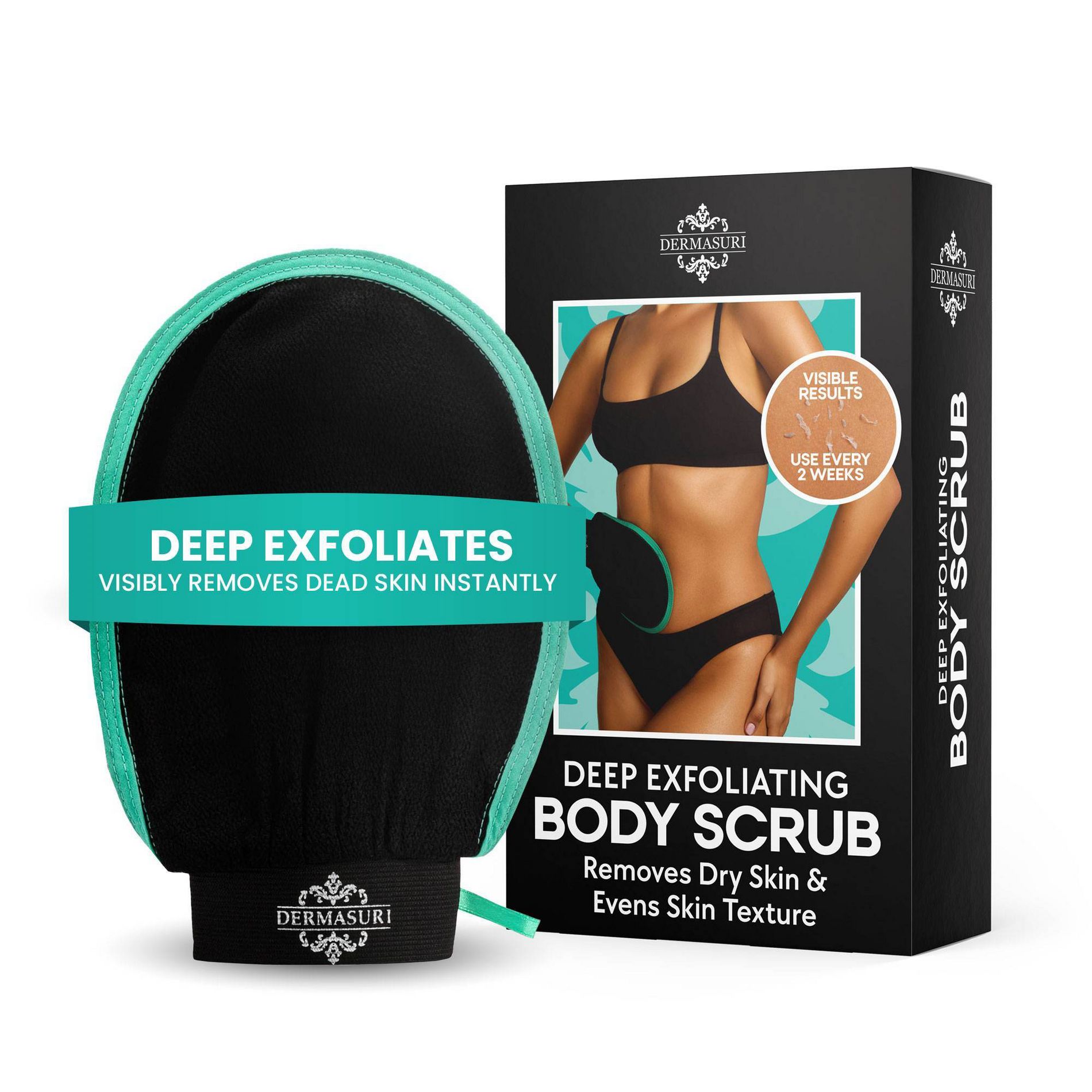 Dermasuri Exfoliating Body Scrub Glove Scrubber - 1ct