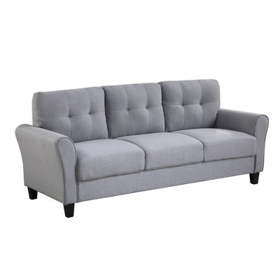 LOVMOR 79.9" Modern Living Room Sofa Linen Upholstered Couch Furniture for Home or Office