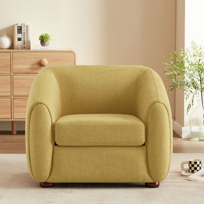 VANOMi 36.7'' Upholstered Sloped Arm Accent Chair