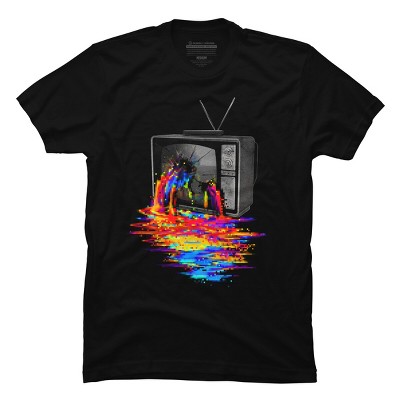 Men's Design By Humans Pixel Overload By DBHOriginals T-Shirt
