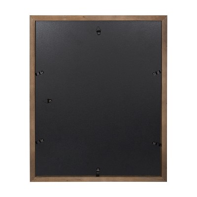 Rustic Brown Wood 12x15 Wall Gallery Frame Set, 11x14 matted to 8x10