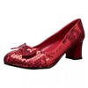 Red Judy 2" Heel Sequined Adult Shoes - 3 of 4