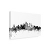 Trademark Fine Art -Michael Tompsett 'Philadelphia PA Skyline B&W' Canvas Art - 3 of 4