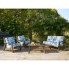 ARTPLAN Deep Seat Outdoor Cushion,Set 24"x24"x6" ,18x24" Bench Outdoor Chair Cushions, Polyester Fill Back for Patio Furniture ,Square - 4 of 4