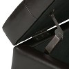 CAVINAS Faux Leather Storage Ottoman Bench with Tufted Diamond Detail,Modern Storage Ottoman,Storage Benches for Living Room,Bedroom - 4 of 4