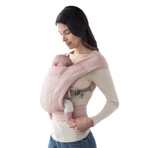 Ergobaby Embrace Cozy Newborn Essentials Baby Carrier Wrap (7-25 Pounds),  Ponte Knit, Soft Navy