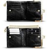 BEAFUP Womens Wallet,Ladies Vintage Leather Bifold Wallet with Zipper & Kiss Lock - Compact Coin Purse for Daily Use,Travel,and Shopping - 2 of 4