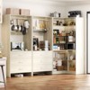 Aheaplus Set of 3 Freestanding Corner Closet System, 81'' Space-saving Closet Organizer with Drawers and Hanging Rods - 4 of 4