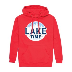 Men's - Instant Message - Lake Time Graphic Fleece Pullover Hoodie - 1 of 4
