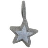 Northlight Plush Double Felt Star Christmas Ornament - 6.25" - Gray - image 3 of 4