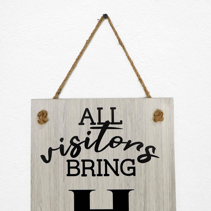 Already Disturbed Happiness&#39; Double Sided Hanging/Leaning Wall Sign - American Art Decor, 5 of 8