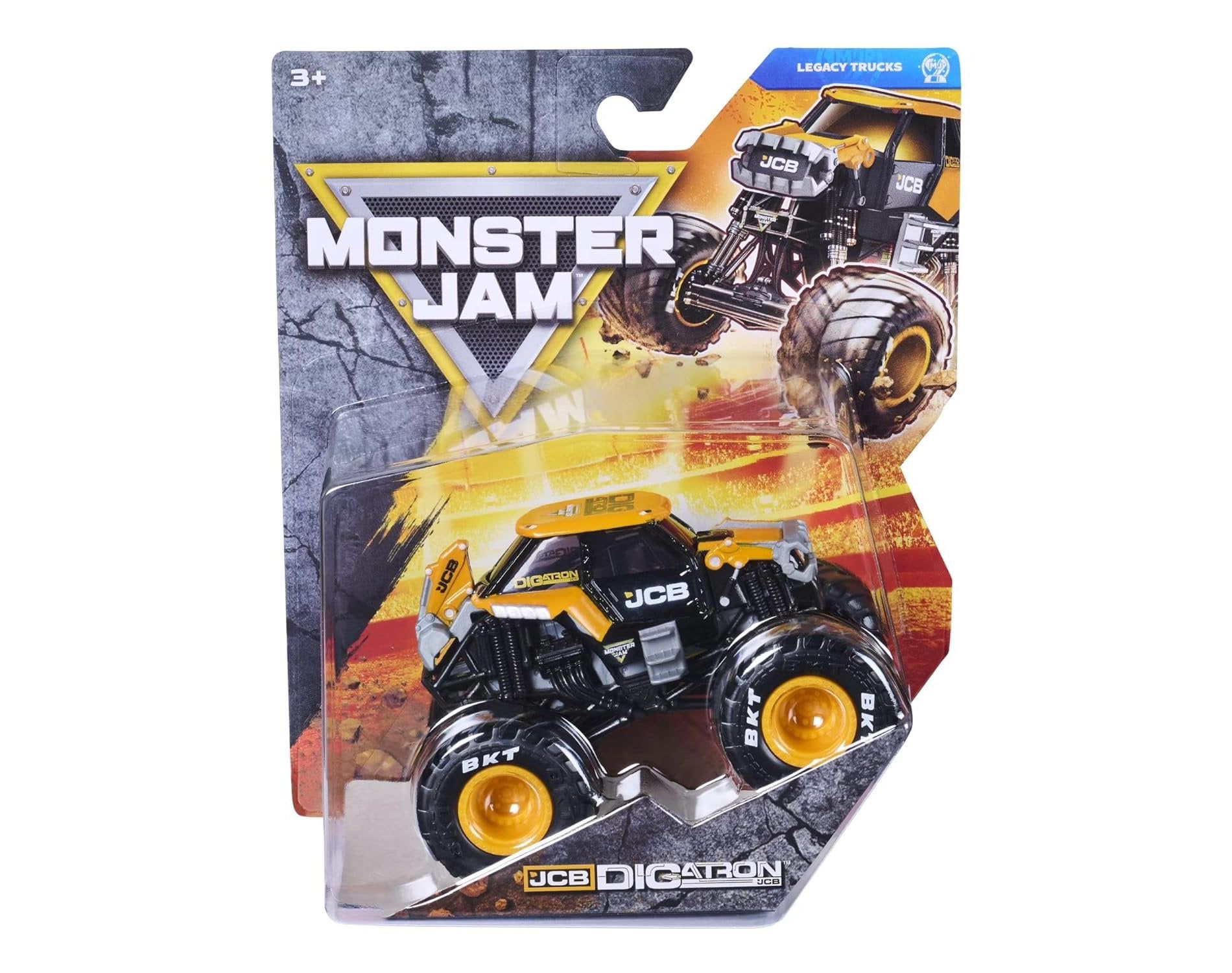 Monster Jam Series 46 Legacy Trucks JCB DIGatron Die-cast 2026 1:64 Scale Monster Truck with Authentic BKT Tires and Realistic Graphics Ages 3+