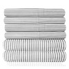 6 Piece Classic Stripes Printed Sheet Set, Deluxe Ultra Soft 1500 Series, Double Brushed Microfiber by Sweet Home Collection® - 2 of 4