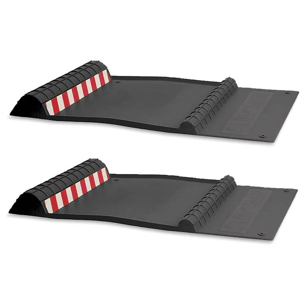 Maxsa Innovations Park 2pk Right Parking Mat Black: Polyethylene & EVA, Parking Guides, 21.5" Height, 2 Pack