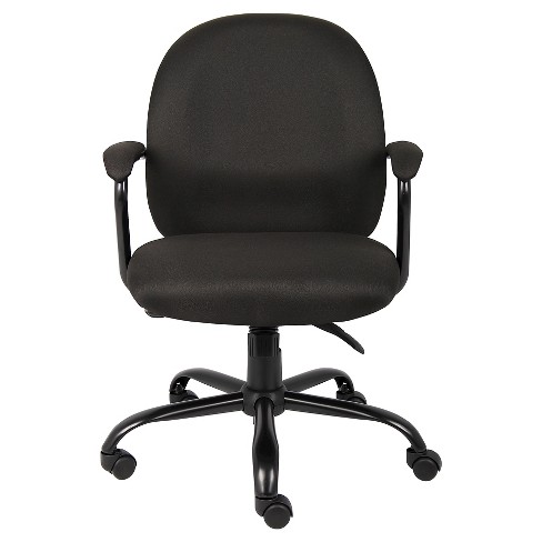 High Back Leather Plus Chair Black - Boss Office Products : Target