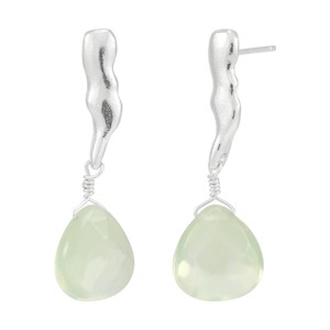 Silpada 'Feeling Grace' Sterling Silver Prehnite Drop Earrings - 1 of 4