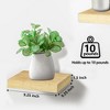 Sorbus 9 Inch 4 Pack Wall Mounted Floating Square Shelves - for Bedroom, Kitchen, Living Room, Bathroom - 3 of 4