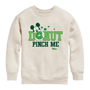 Boys' - Disney - Donut Pinch Me Graphic Long Sleeve Fleece Sweatshirt - 1 of 4